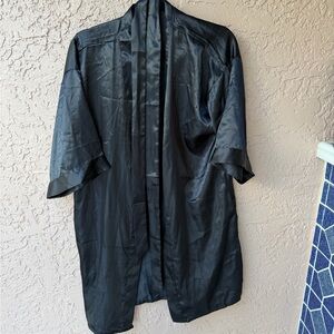 Black Satin Kimono Jacket